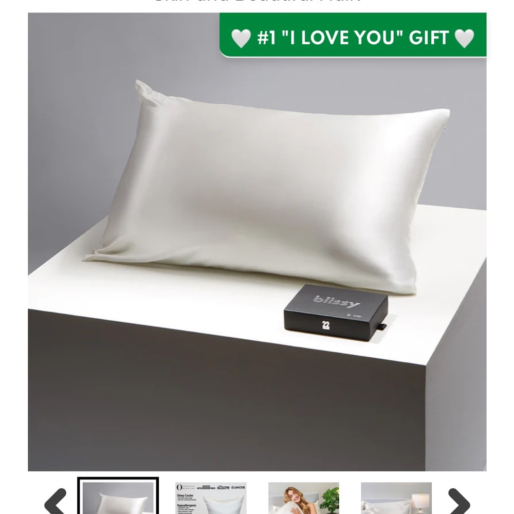 Blissy 100% mulberry silk pillowcase
